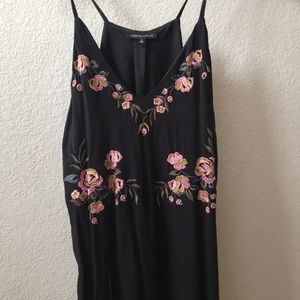 Kendall & Kylie black floral dress